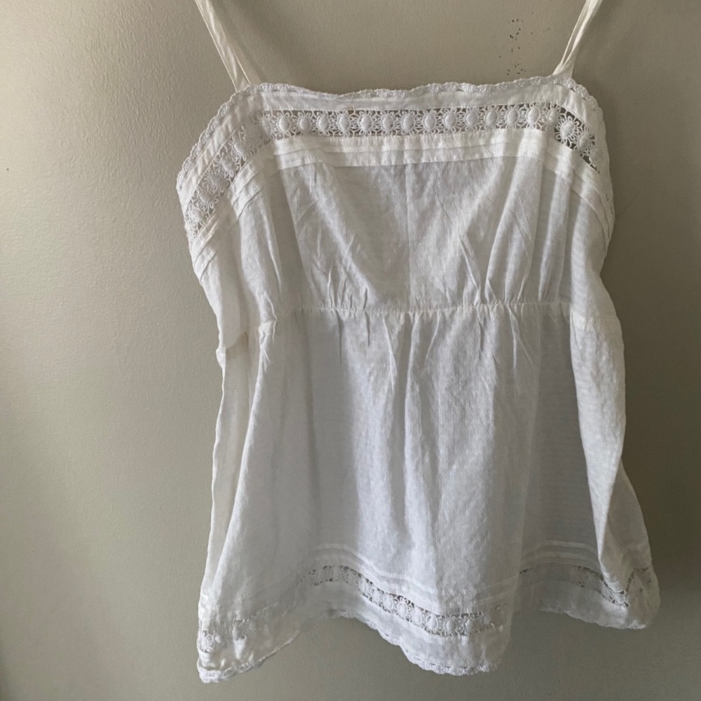 White tank top blouse from Loft